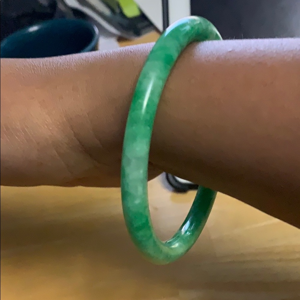 🔥💚 REAL JADE BANGLE BRACELET GREEN 💚🔥